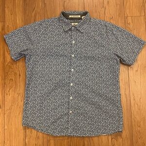 RJC Large Rebel James & Charlie Button Up Shirt Short Sleeve Men’s Blue …